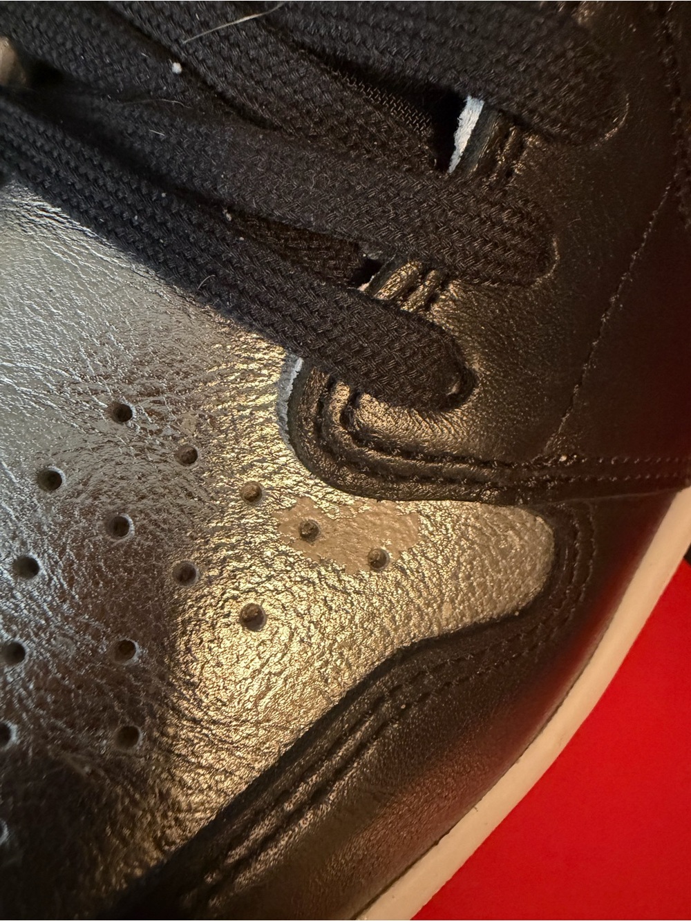 Jordan Men's High Top Sneakers - Black and Silver - Picture 10 of 13